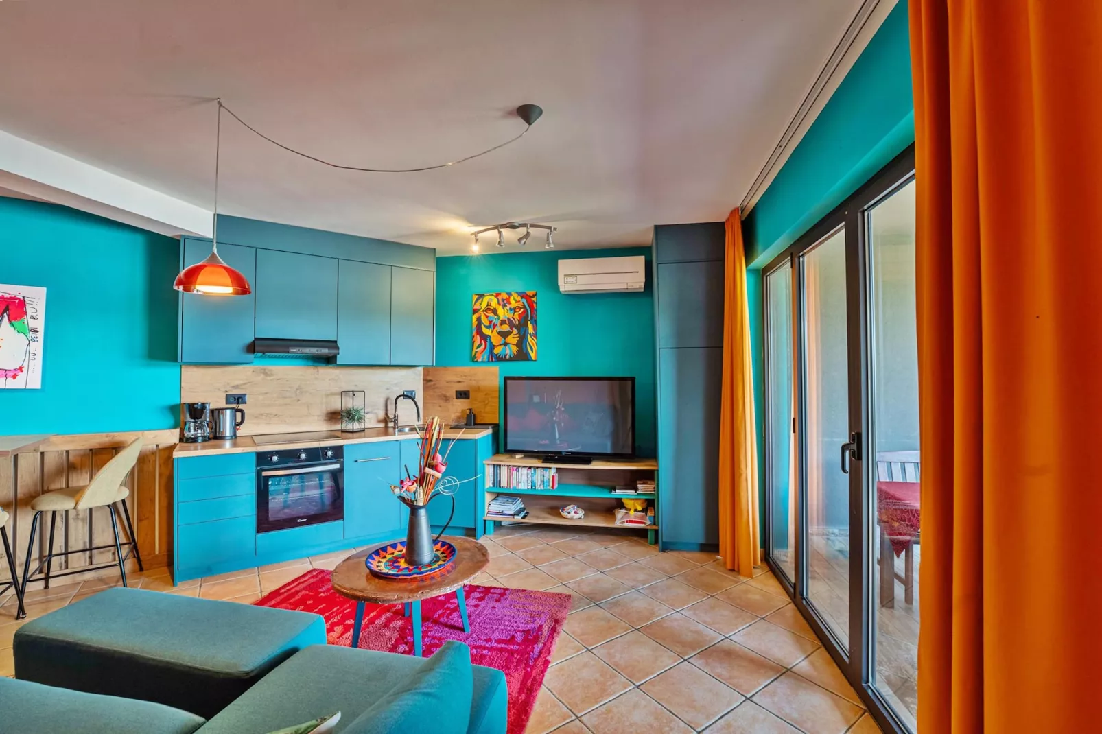 Oliveto - Apt. Sole with Sea View-Cuisine