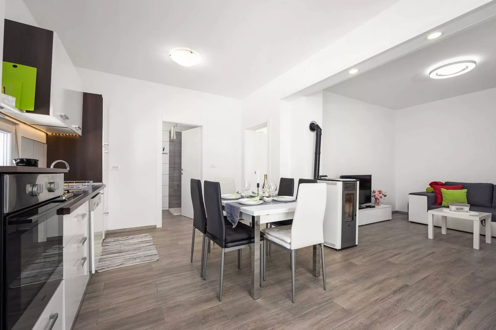 Villa Marsel (4+2) - Private Pool and Jacuzzi-Living room