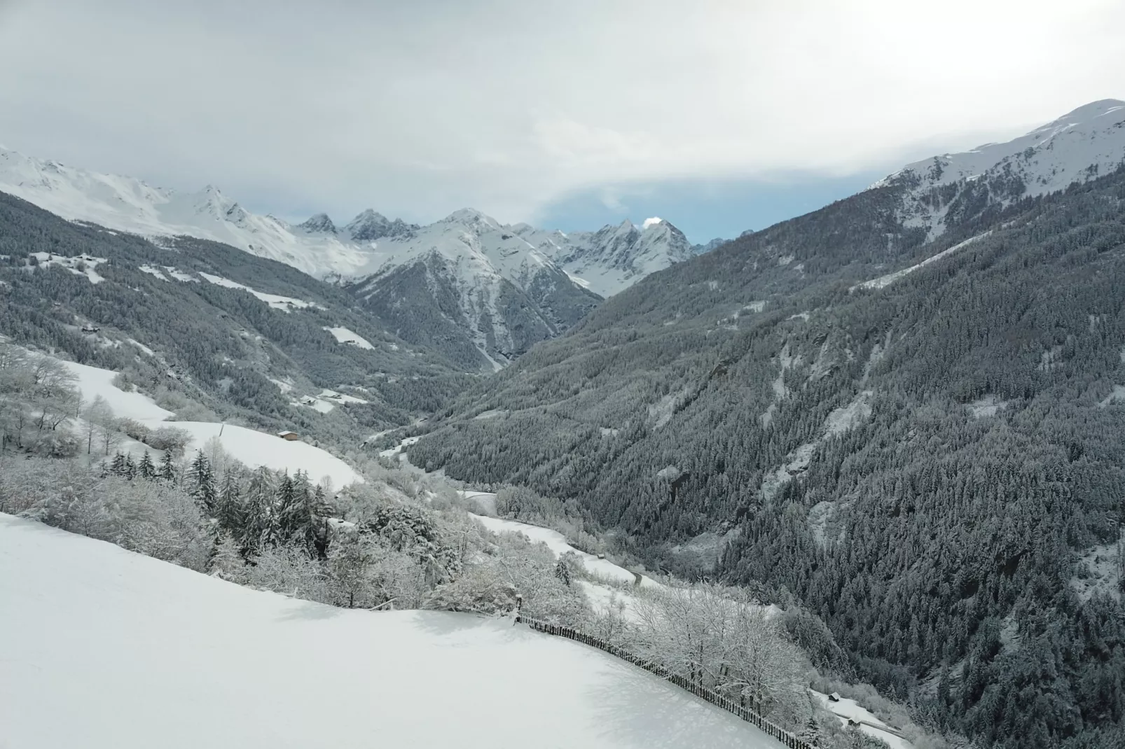 Panoramablick Kaunergrat-Area winter 5km