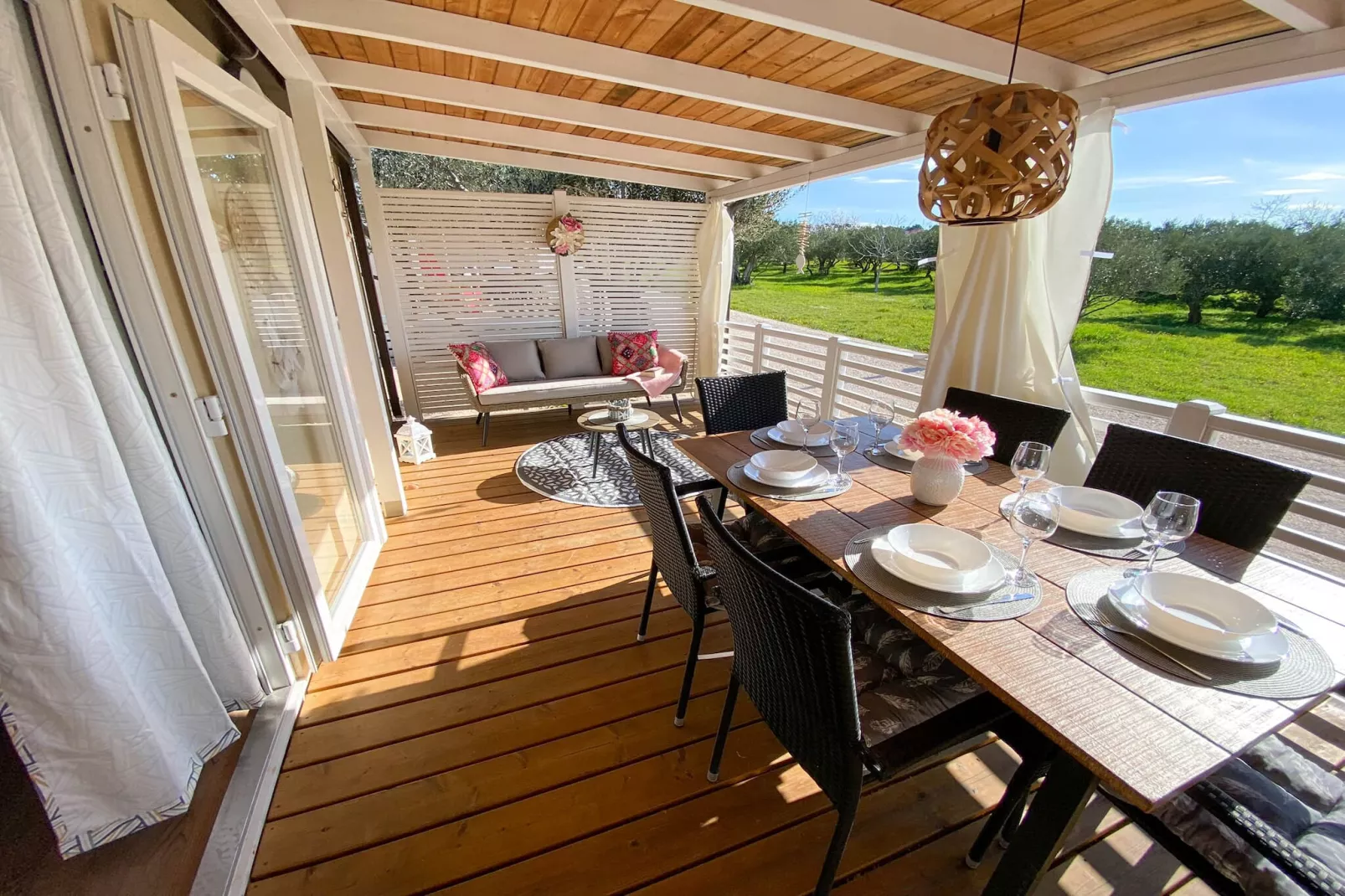 Olive Tree Neo & Lino - Two Bedroom Mobile Home with Terrace (Neo)-Terrasse