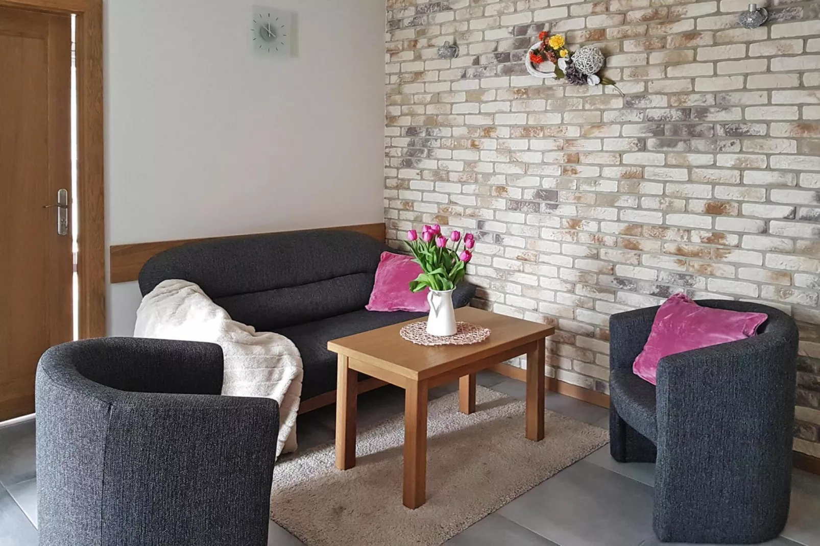 Modern apartment in Miedzyzdroje 100m from the sea 55 qm Typ A App-Living room