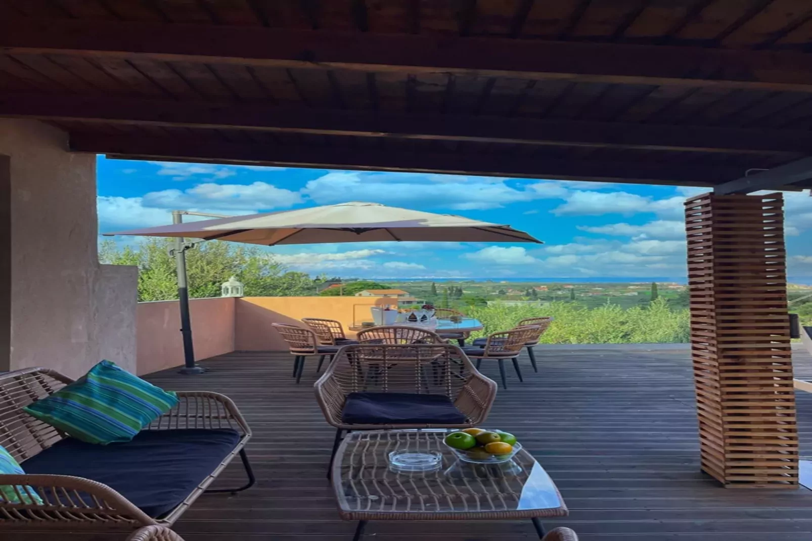 Villa De La Vita Alykes-Balcon-terrasse