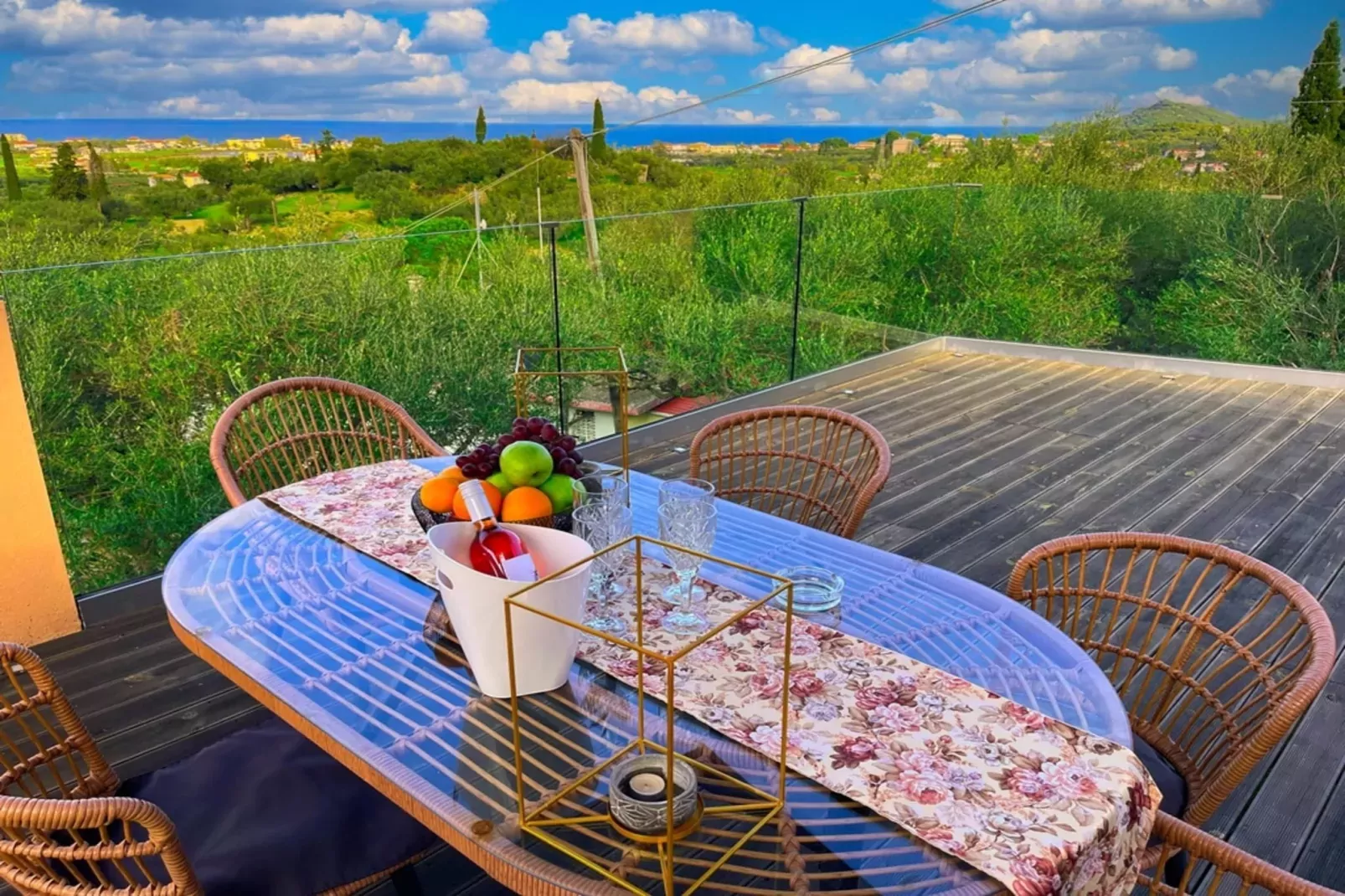Villa De La Vita Alykes-Balcon-terrasse
