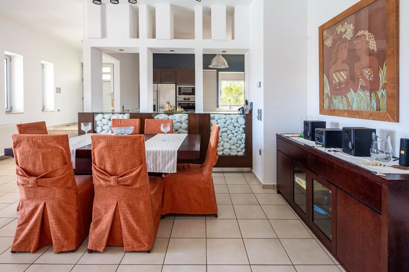 Villa Friends with private pool-Dining room