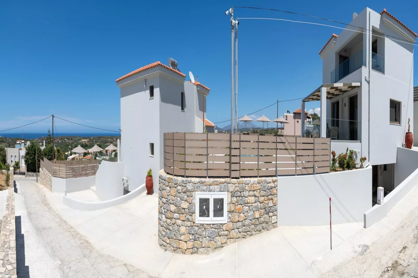Athel Panoramic view Villas Athina-Exterior summer
