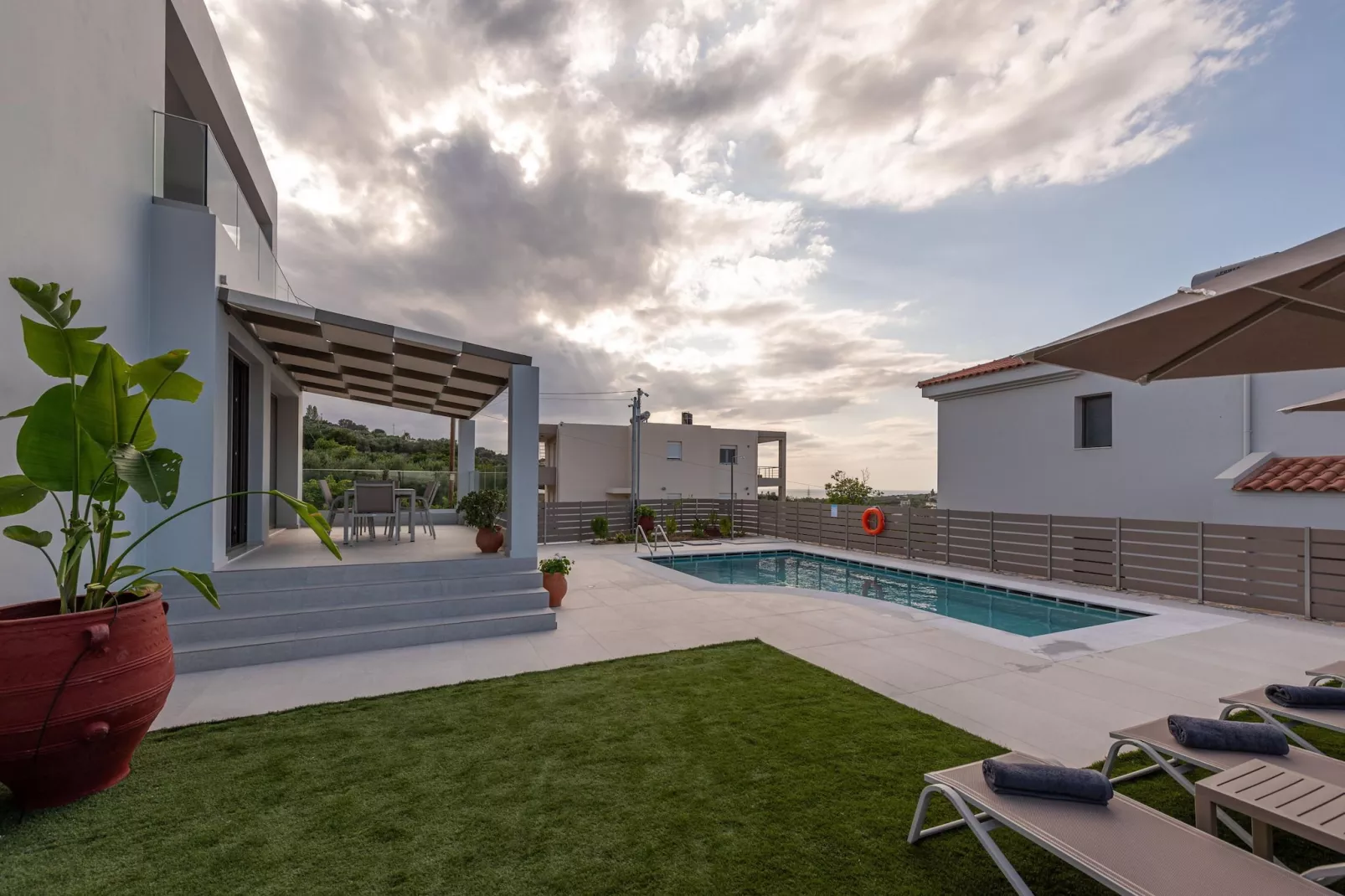 Athel Panoramic view Villas Athina-Pool