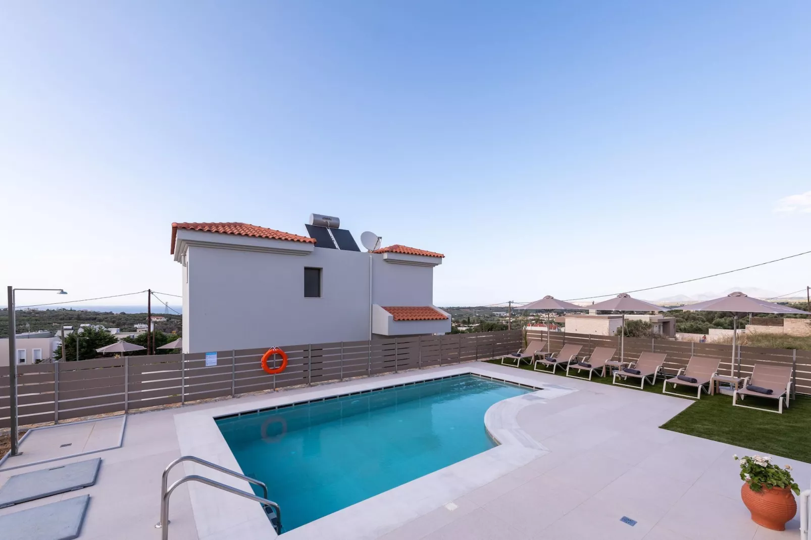 Athel Panoramic view Villas Athina-Pool