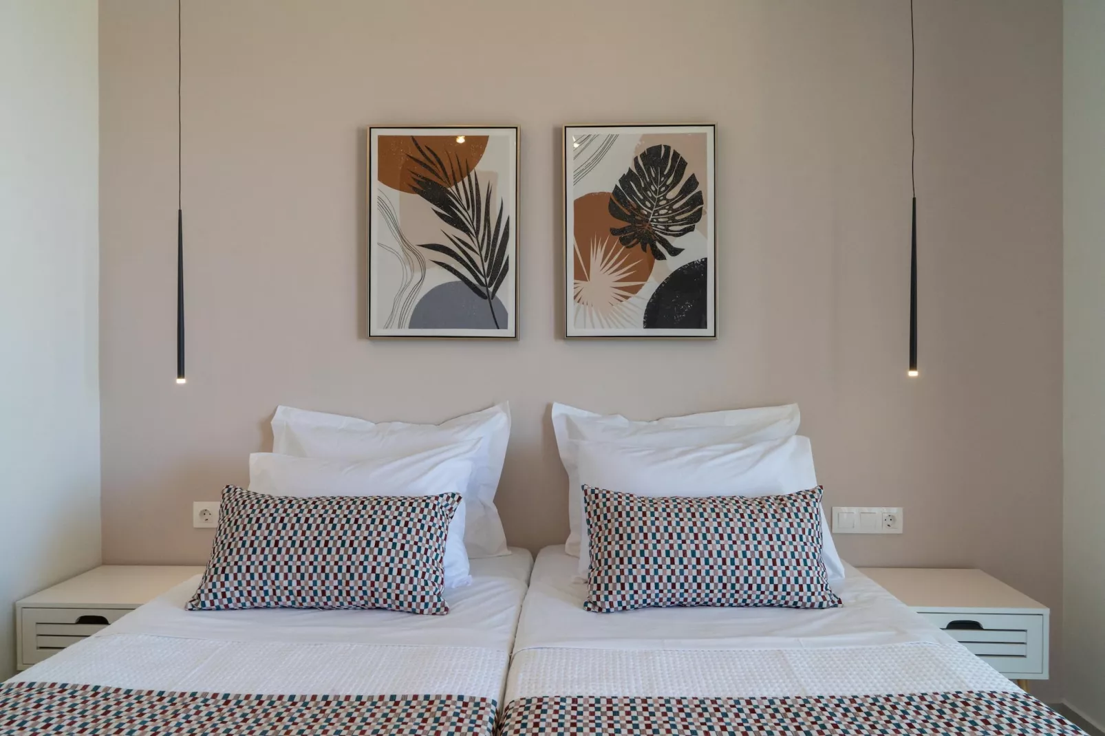 Athel Panoramic view Villas Athina-Bedroom