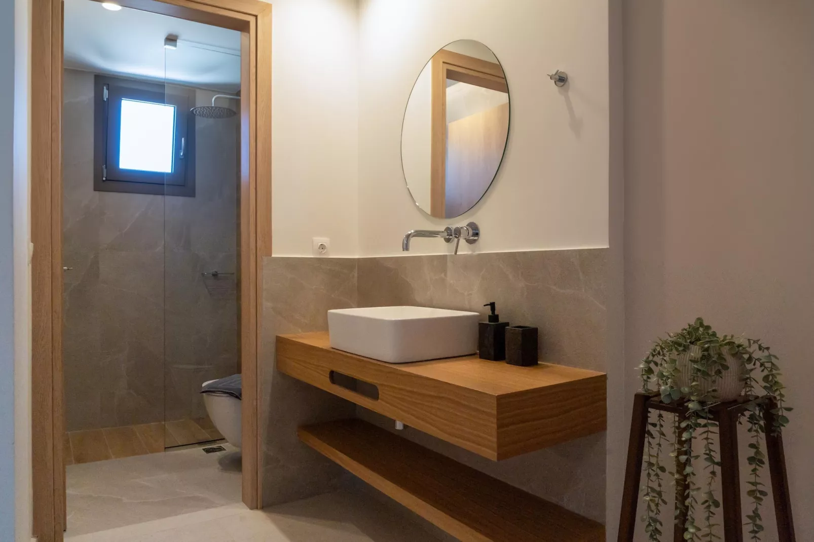 Athel Panoramic view Villas Athina-Bathroom