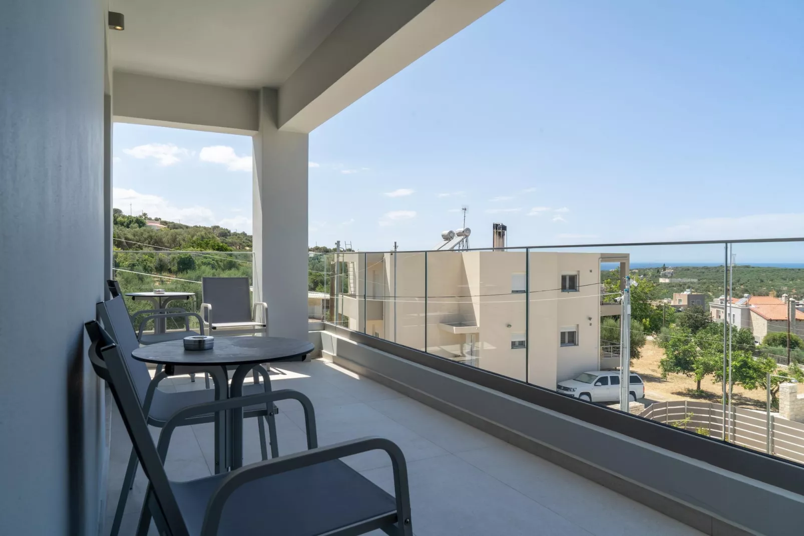 Athel Panoramic view Villas Athina-Terrace balcony