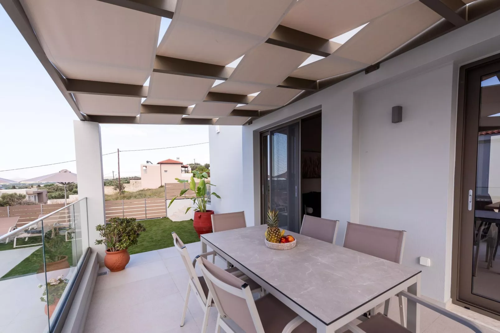 Athel Panoramic view Villas Athina-Terrace balcony