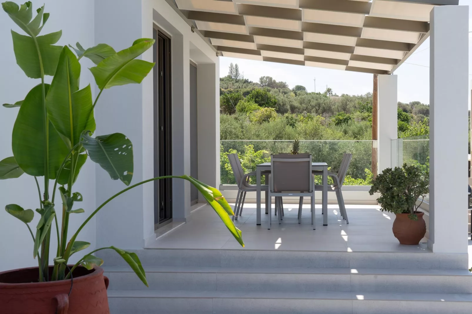 Athel Panoramic view Villas Athina-Terrace balcony