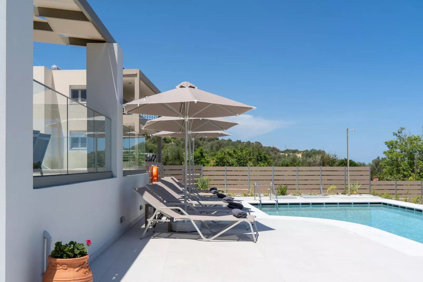 Athel Panoramic view Villas Stavros-Pool