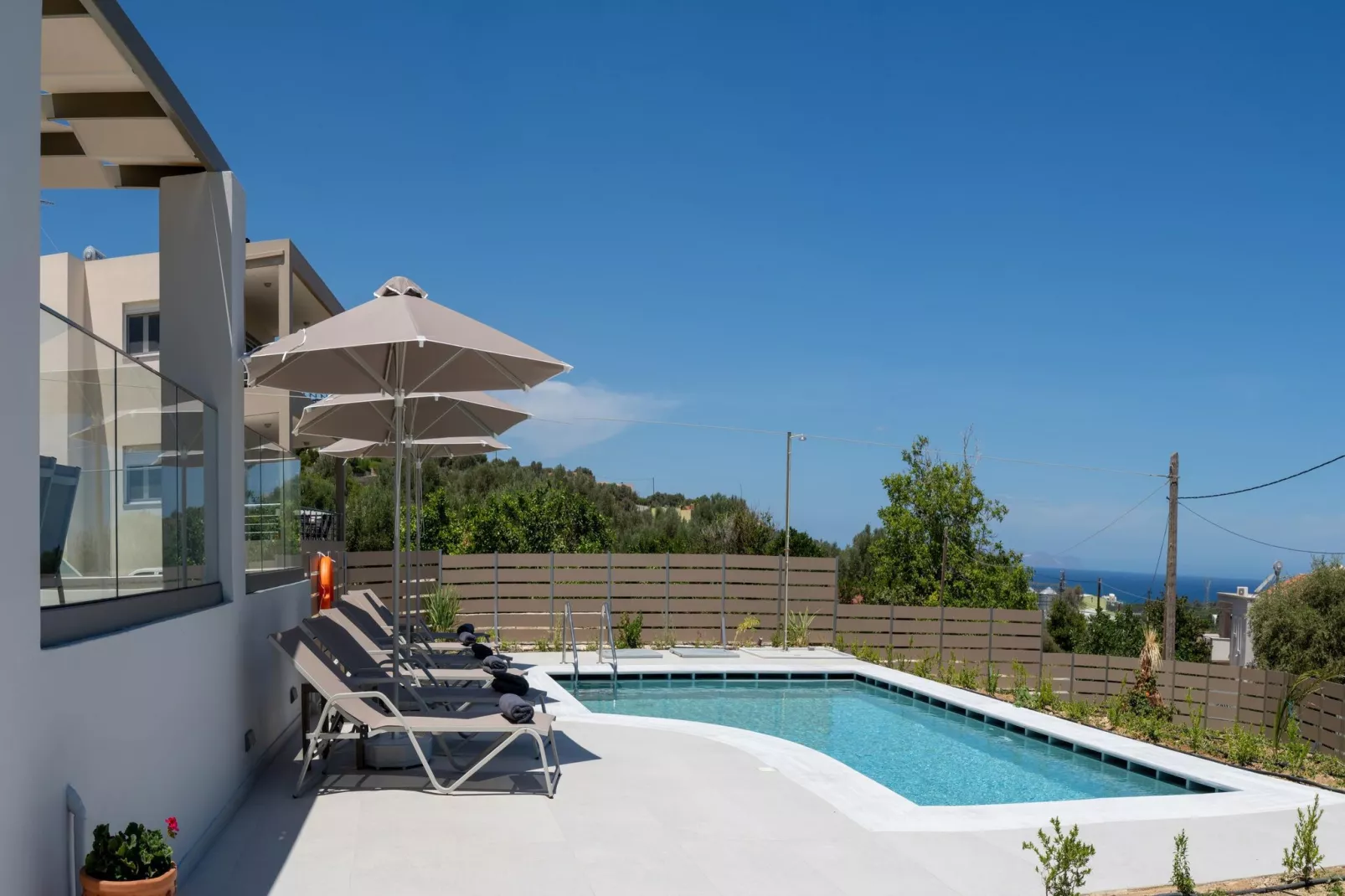 Athel Panoramic view Villas Stavros-Pool