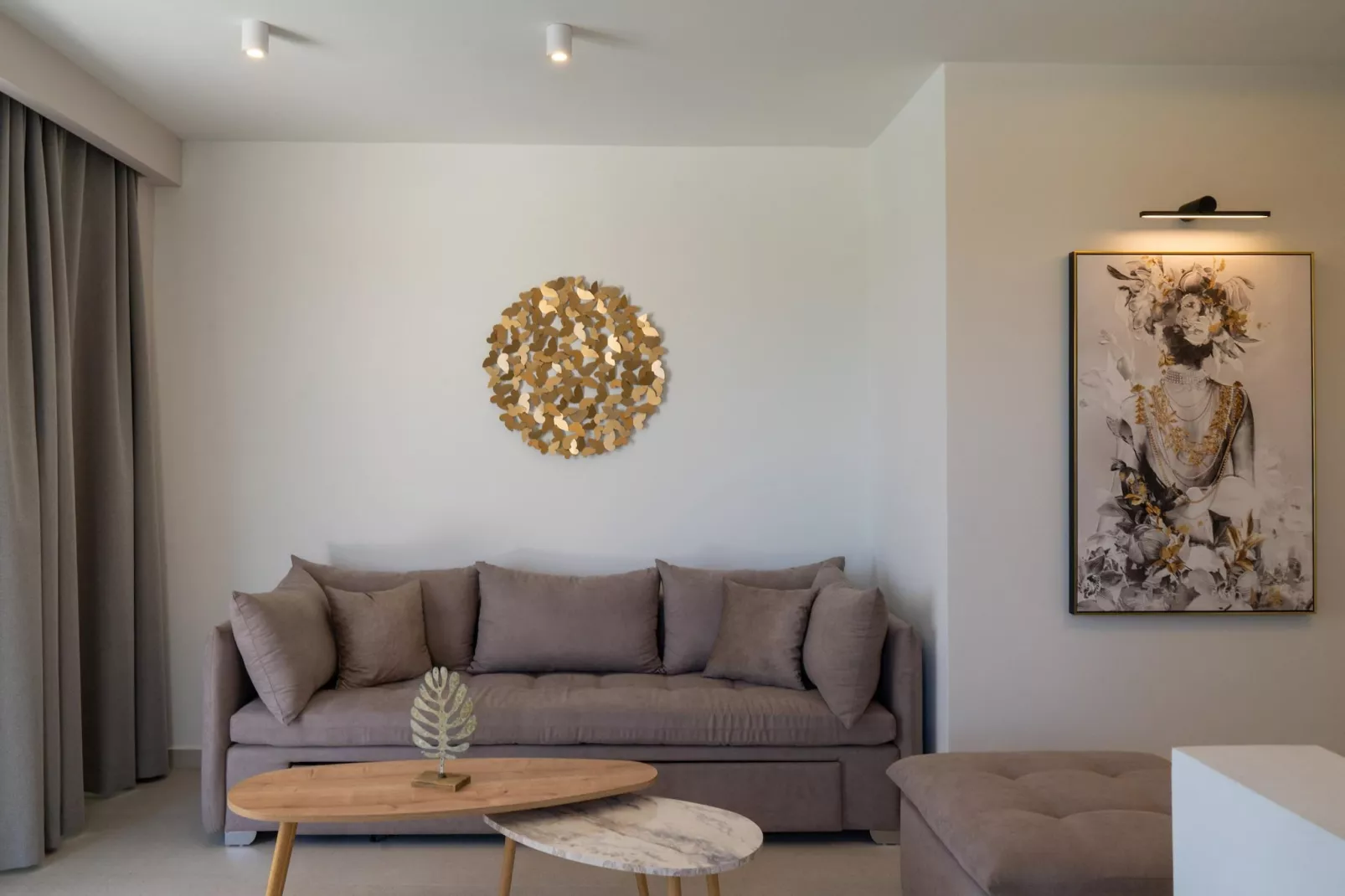 Athel Panoramic view Villas Stavros-Living room