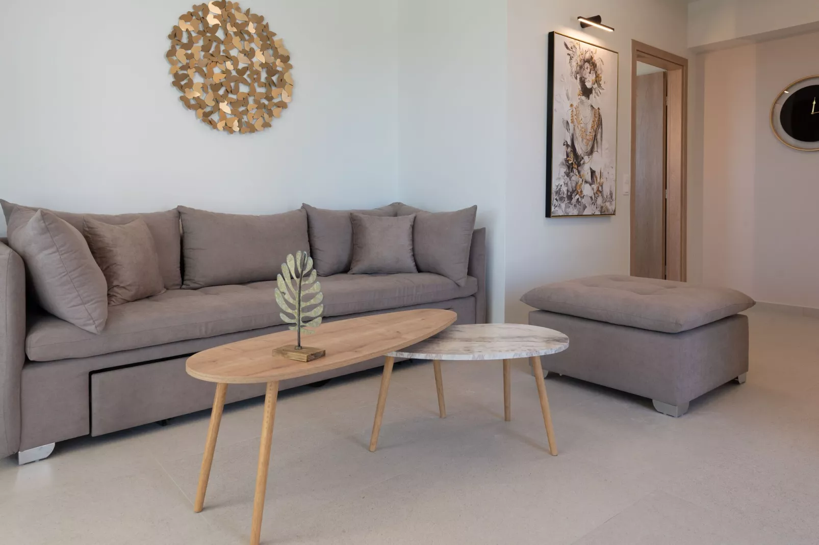 Athel Panoramic view Villas Stavros-Living room