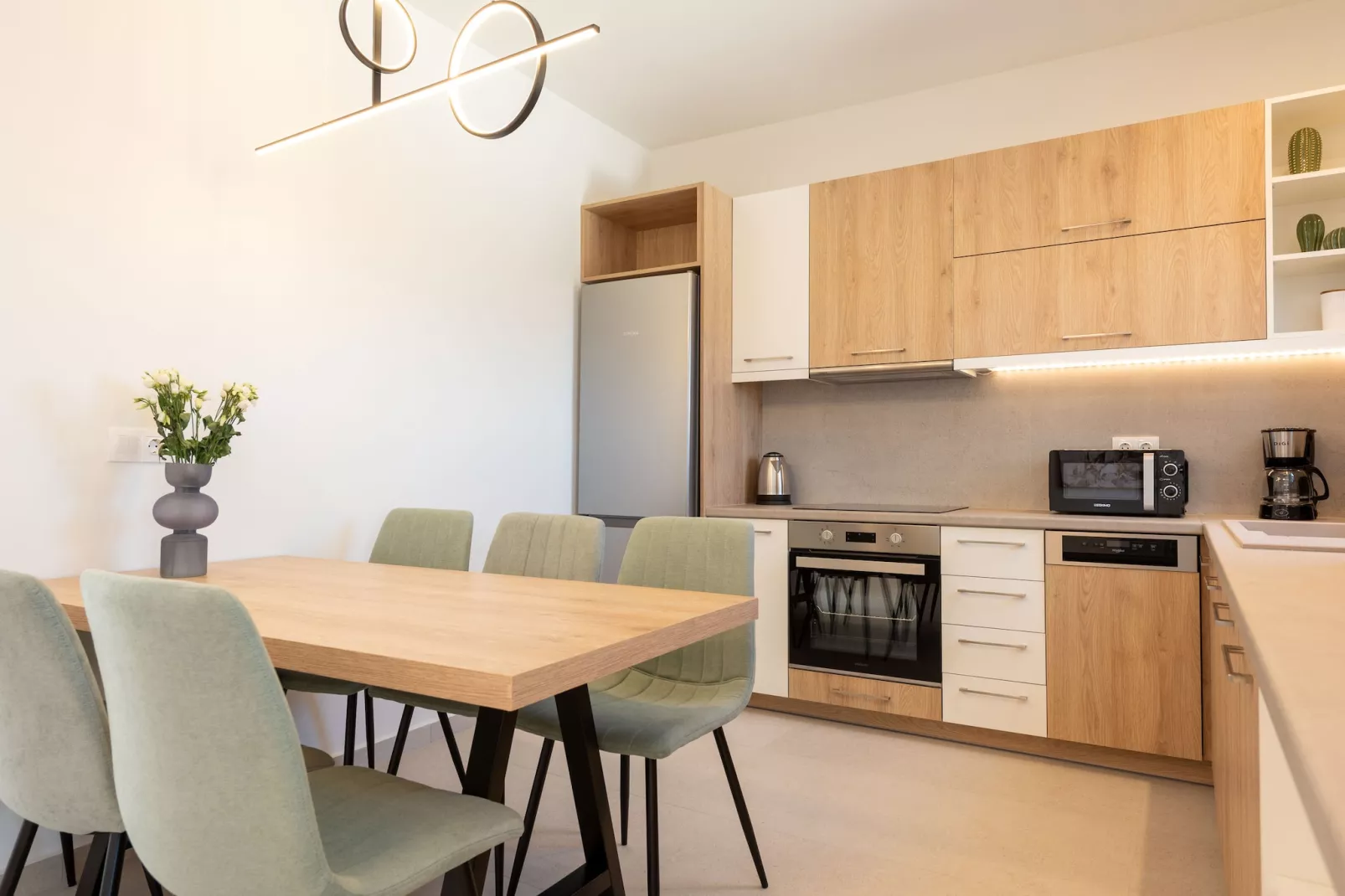 Athel Panoramic view Villas Stavros-Kitchen