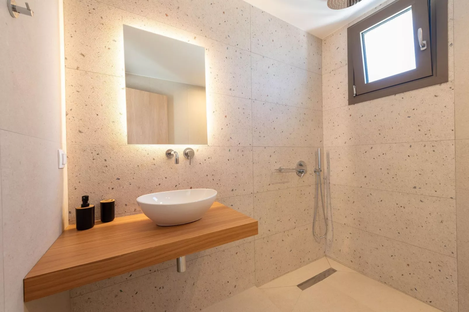 Athel Panoramic view Villas Stavros-Bathroom
