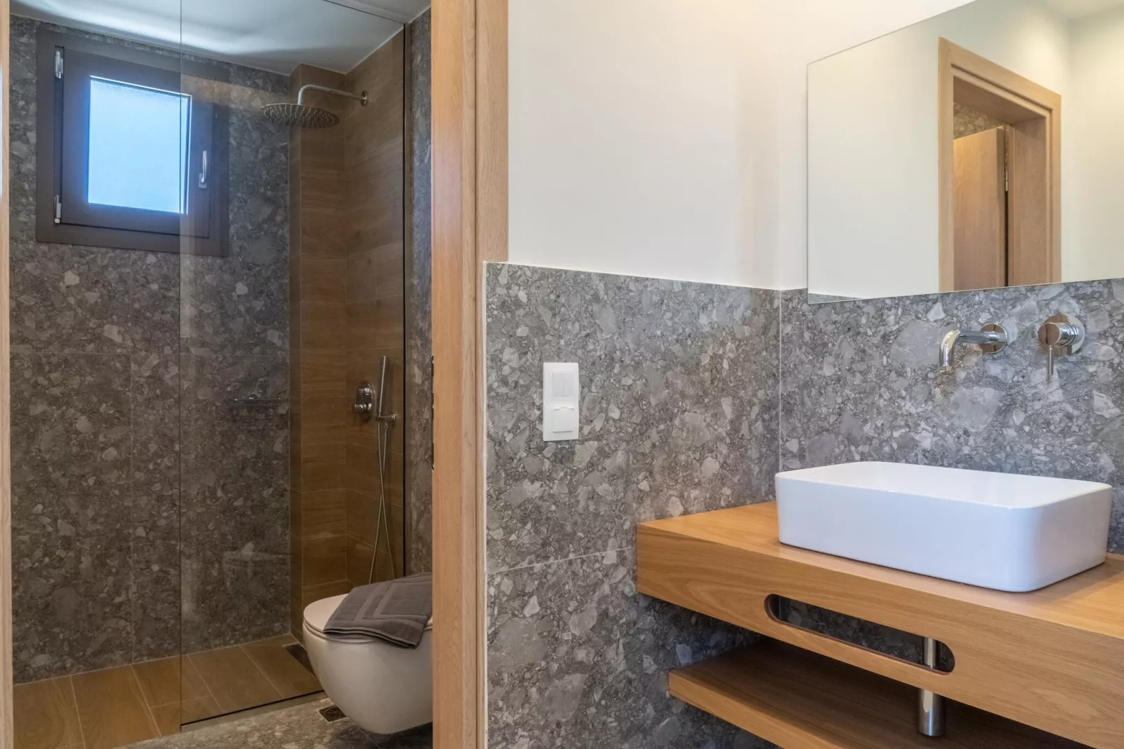 Athel Panoramic view Villas Stavros-Bathroom