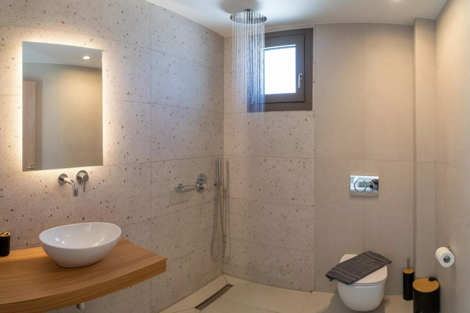 Athel Panoramic view Villas Stavros-Bathroom