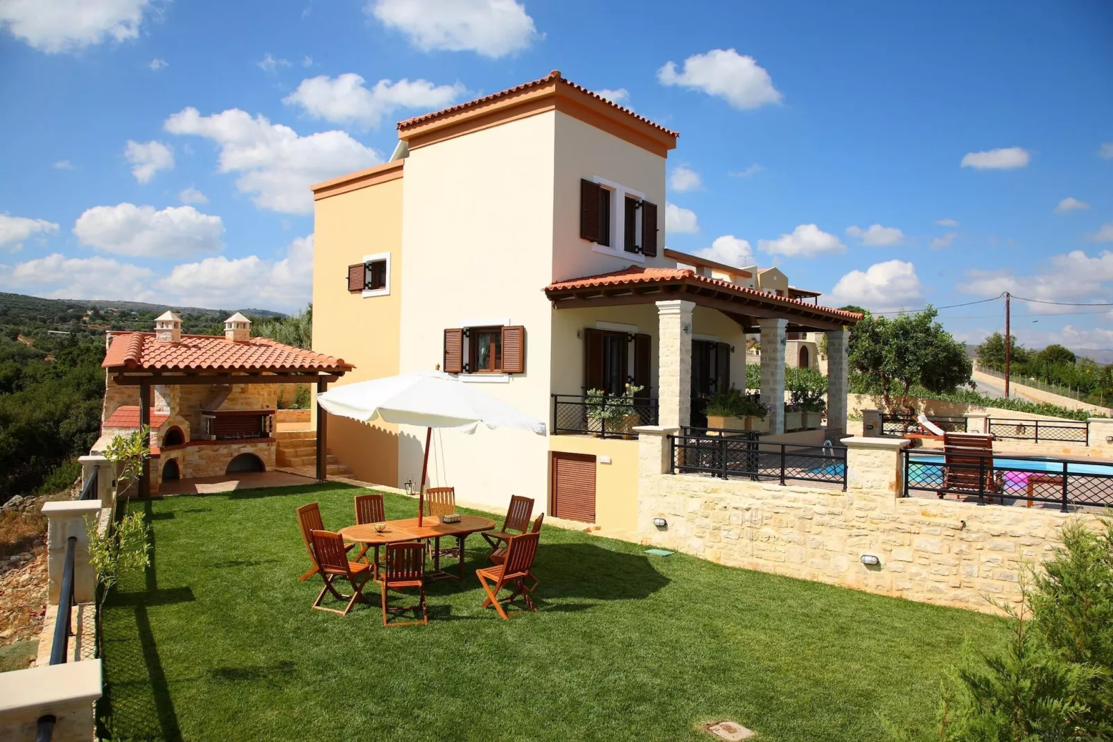 Agnanti Despoina villa with private pool-Terrace balcony