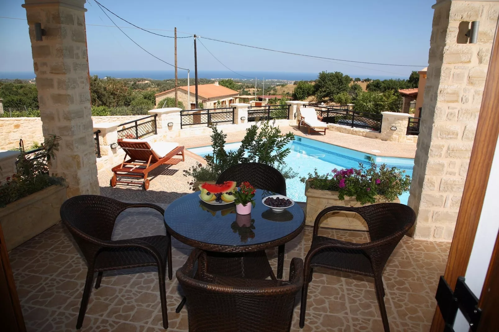 Agnanti Despoina villa with private pool-Terrace balcony