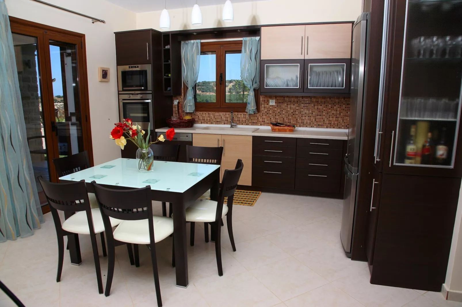 Agnanti Marina villa with private pool-Dining room