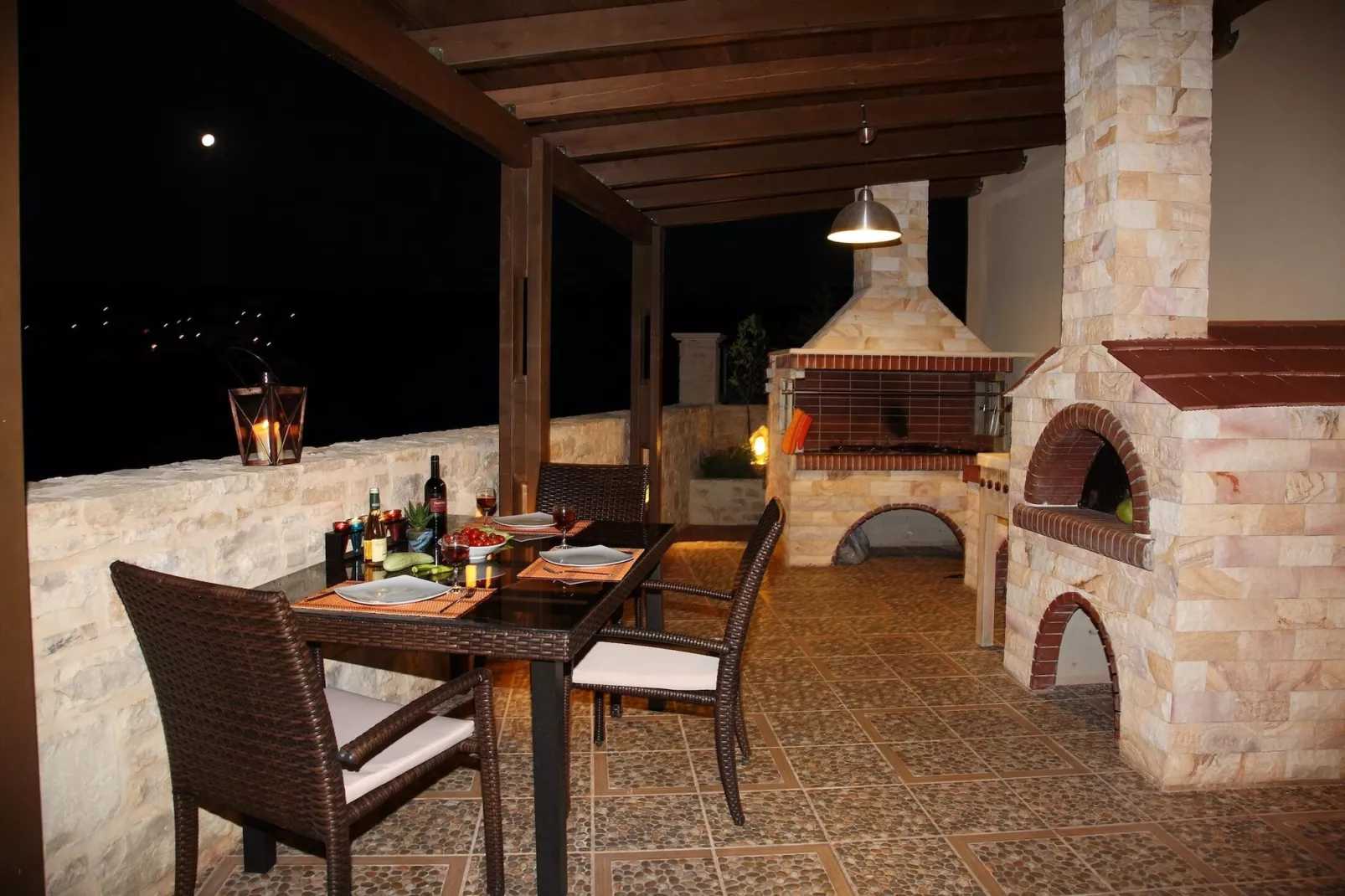 Agnanti Marina villa with private pool-Terrace balcony