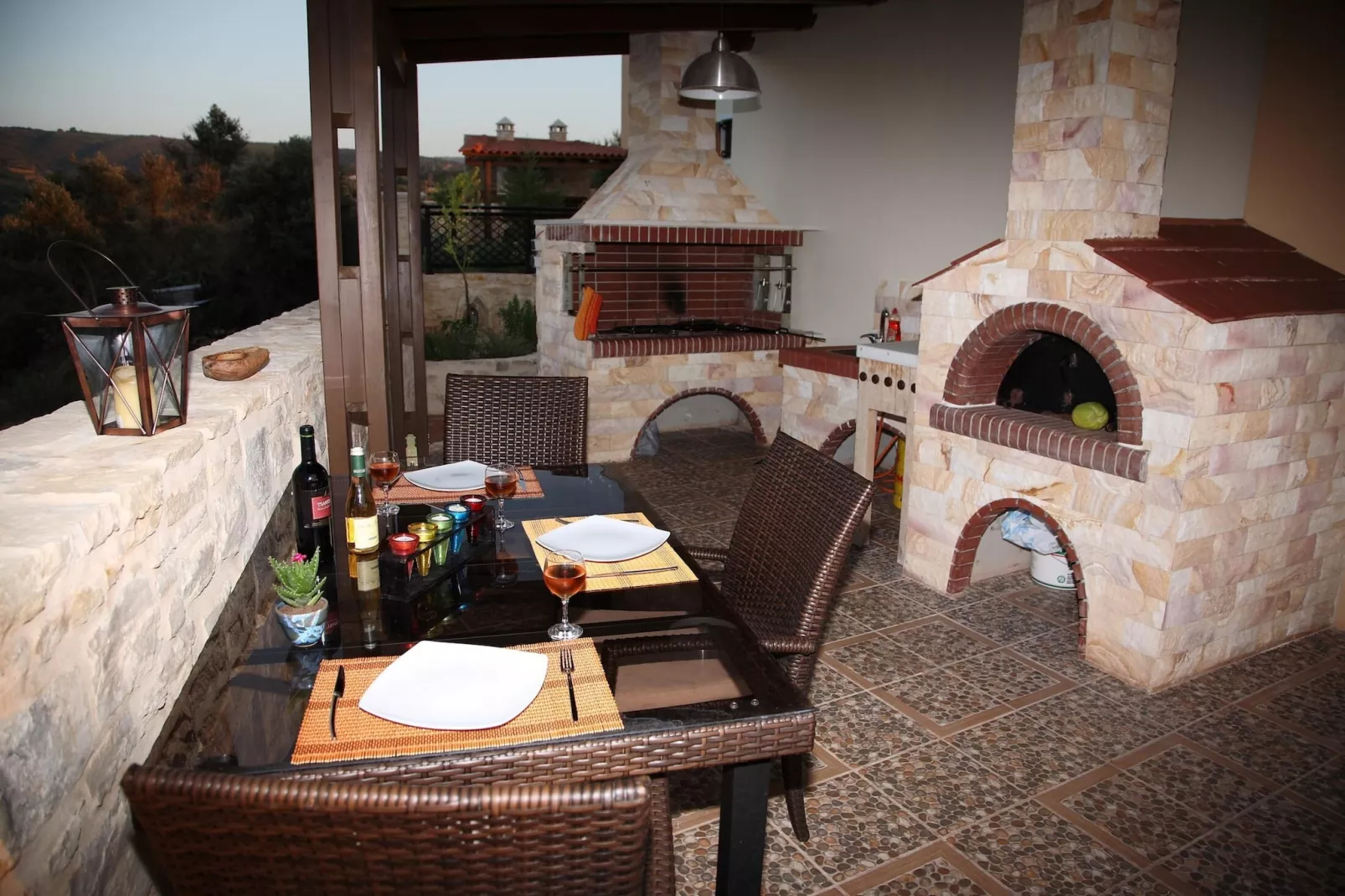 Agnanti Marina villa with private pool-Terrace balcony