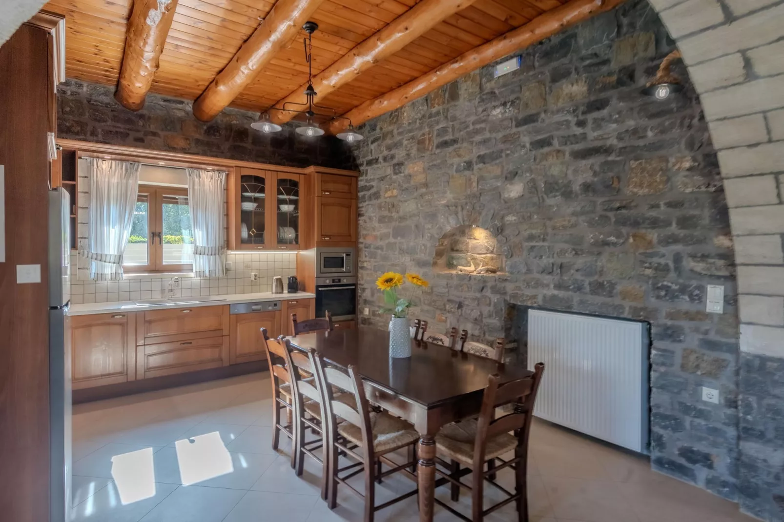 Villa Vilana with private pool-Dining room
