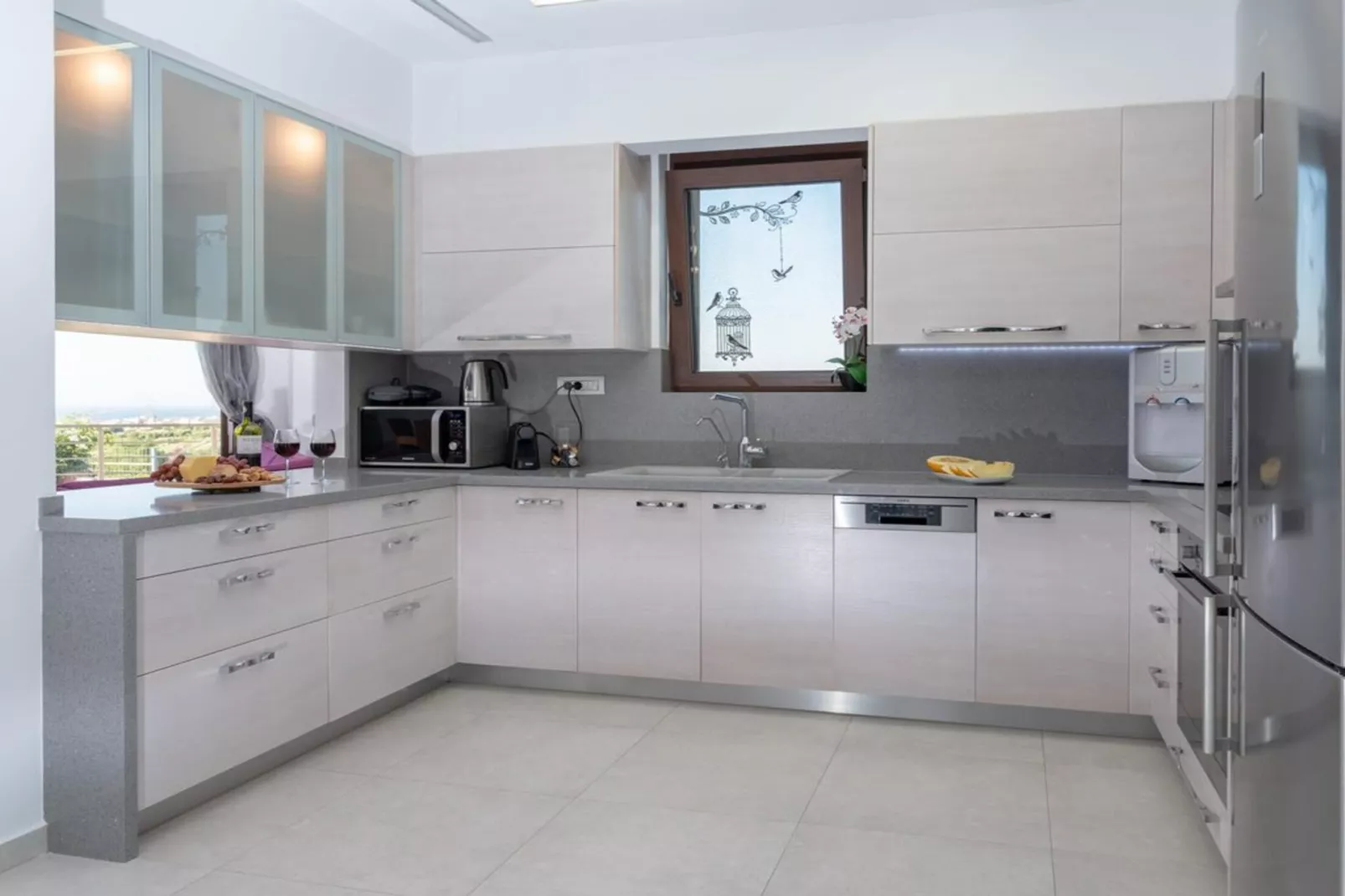 Villa David with private pool-Cuisine