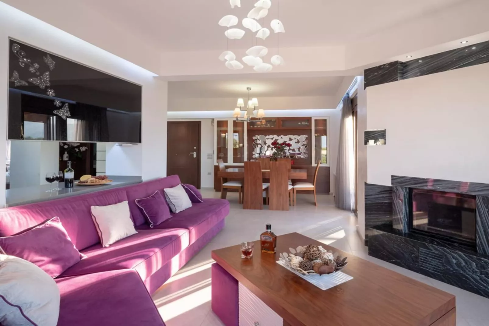 Villa David with private pool-Salon