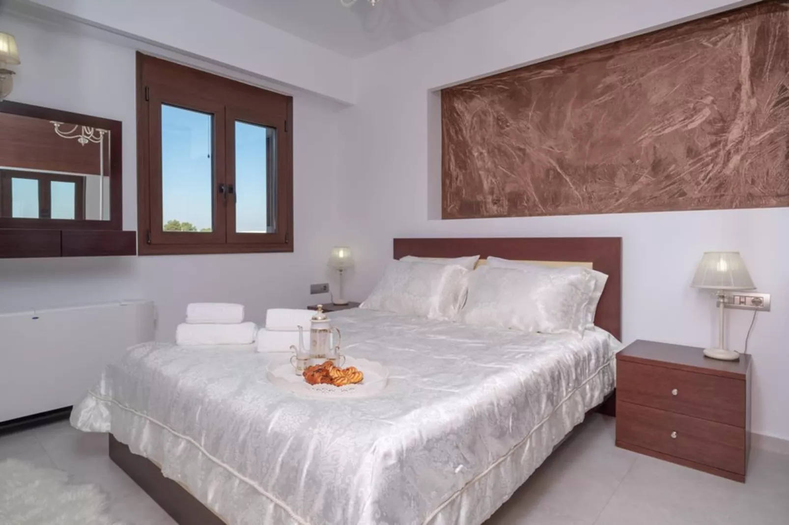Villa David with private pool-Chambre