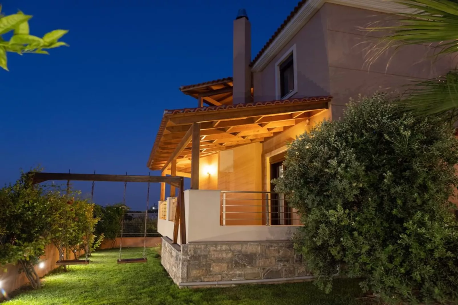 Villa David with private pool-Jardin d'été