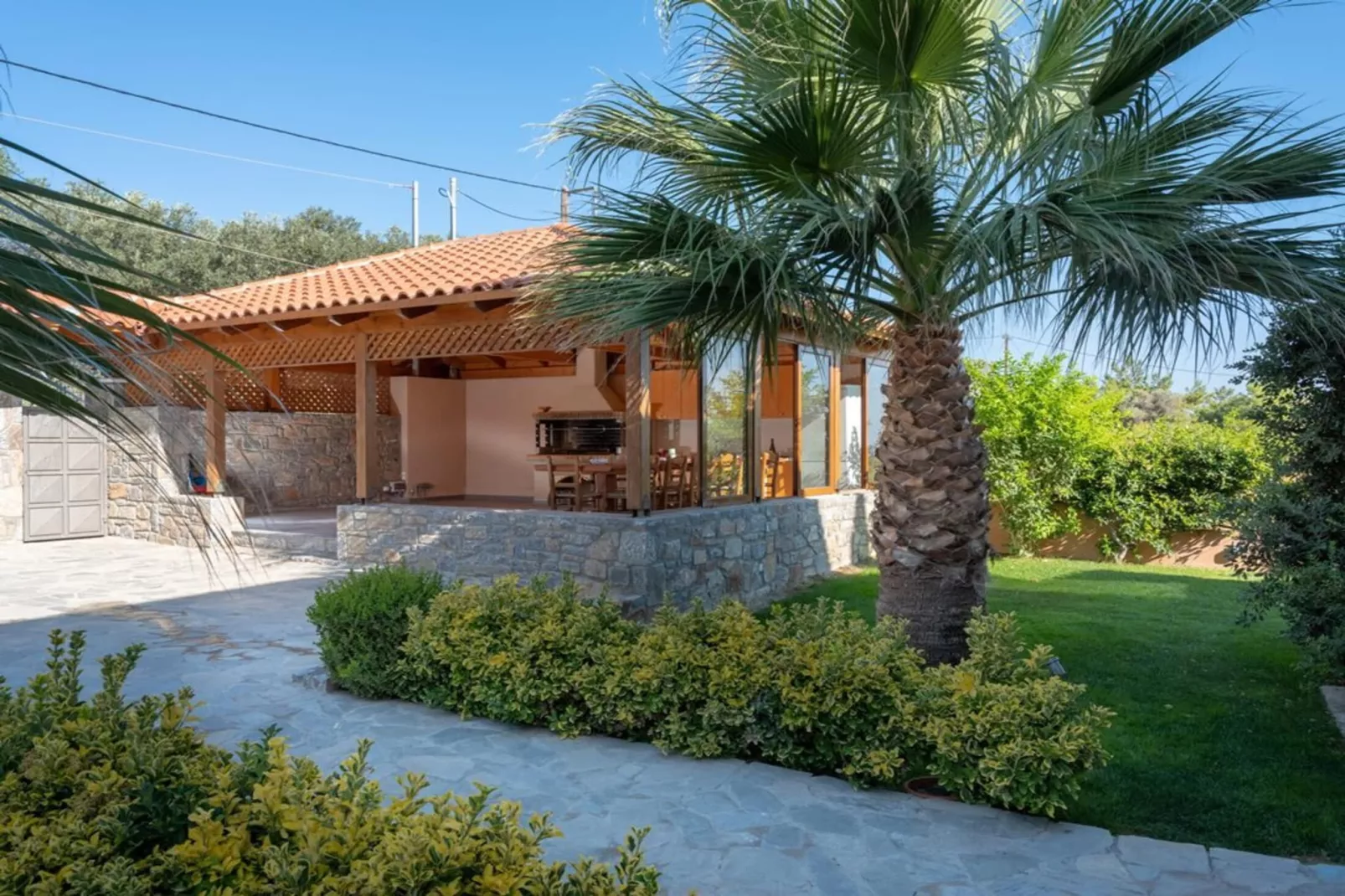 Villa David with private pool-Jardin d'été
