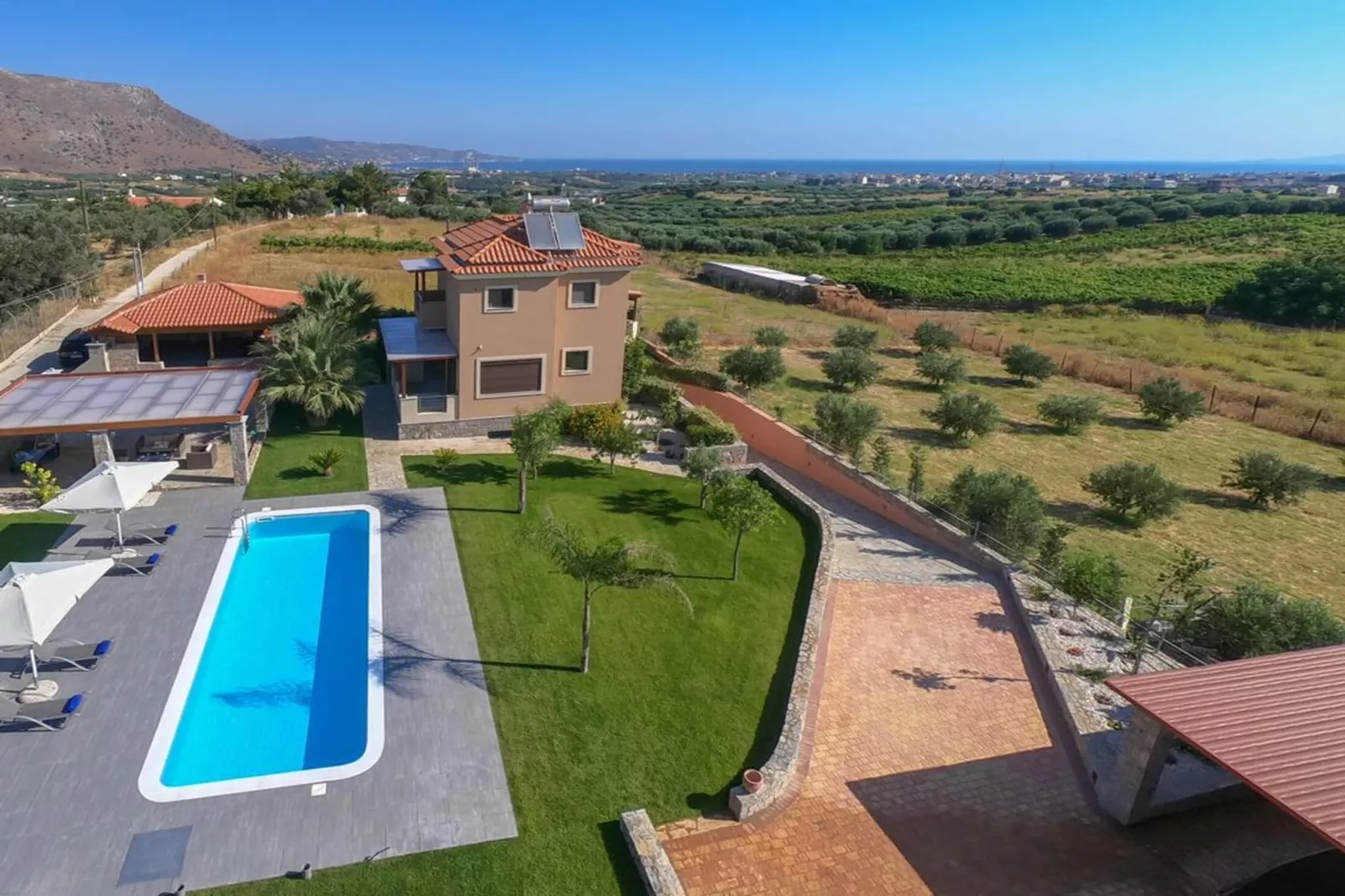 Villa David with private pool-Vue d'été