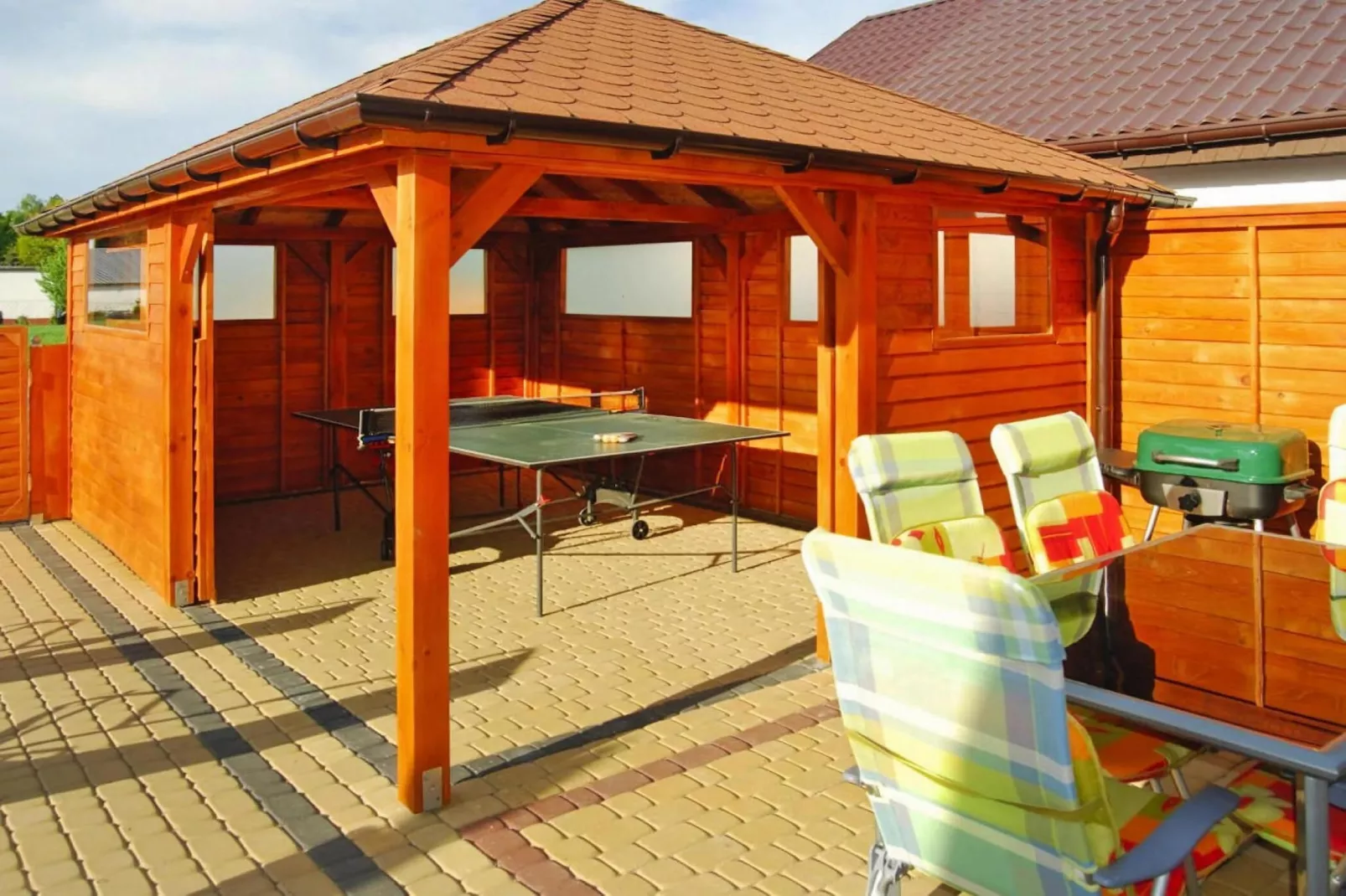 Dom wakacyjny z basenem dla 7 osób Sieciemin-Terrace balcony