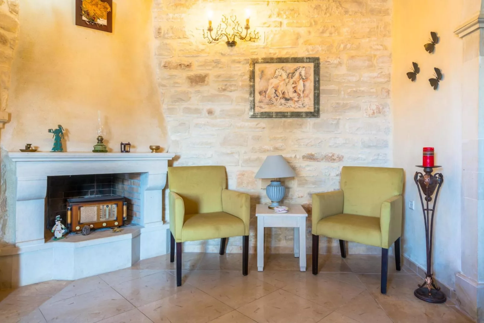 Villa Marcos Chara in Asteri-Living room