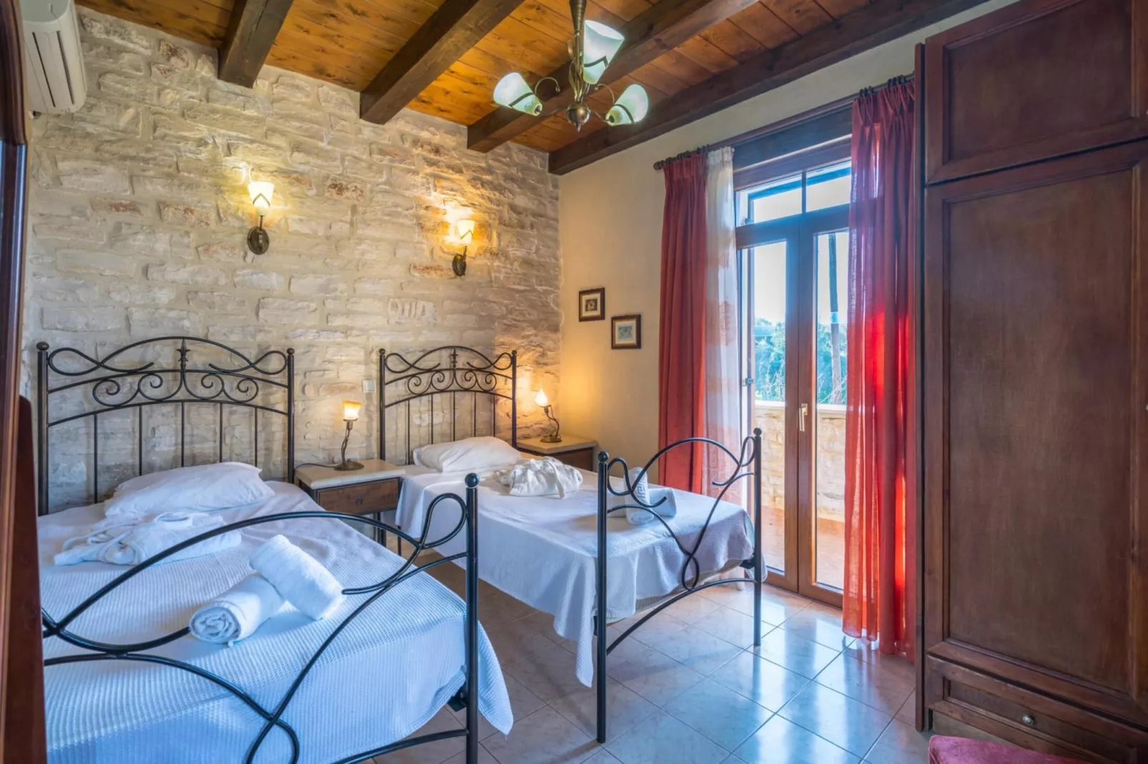 Villa Marcos Chara in Asteri-Bedroom