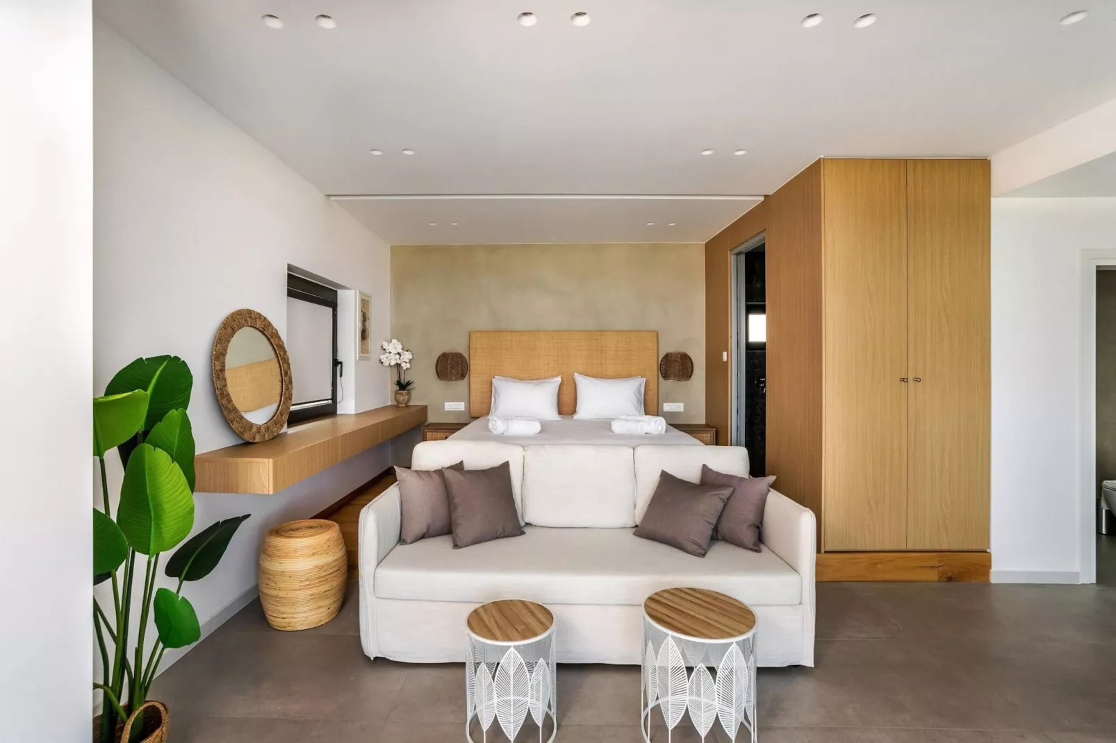 Villa Kamelia with pool-Living room