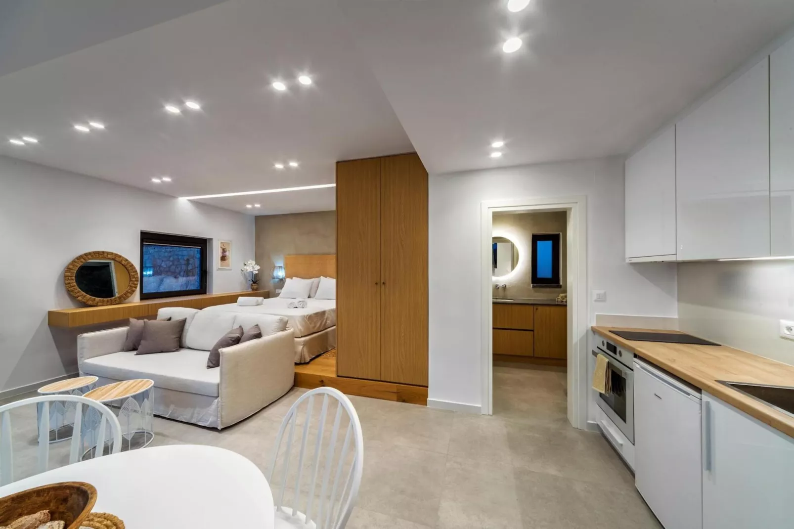 Villa Kamelia with pool-Living room