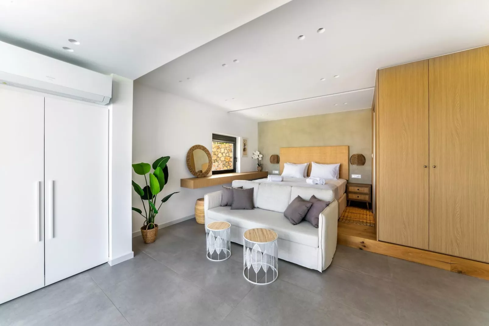 Villa Kamelia with pool-Living room