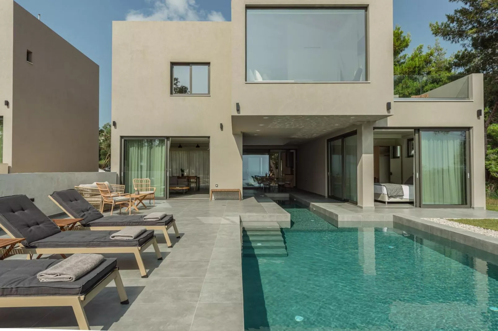 Luxury Villa Mon I Vassilikos-Exterior summer