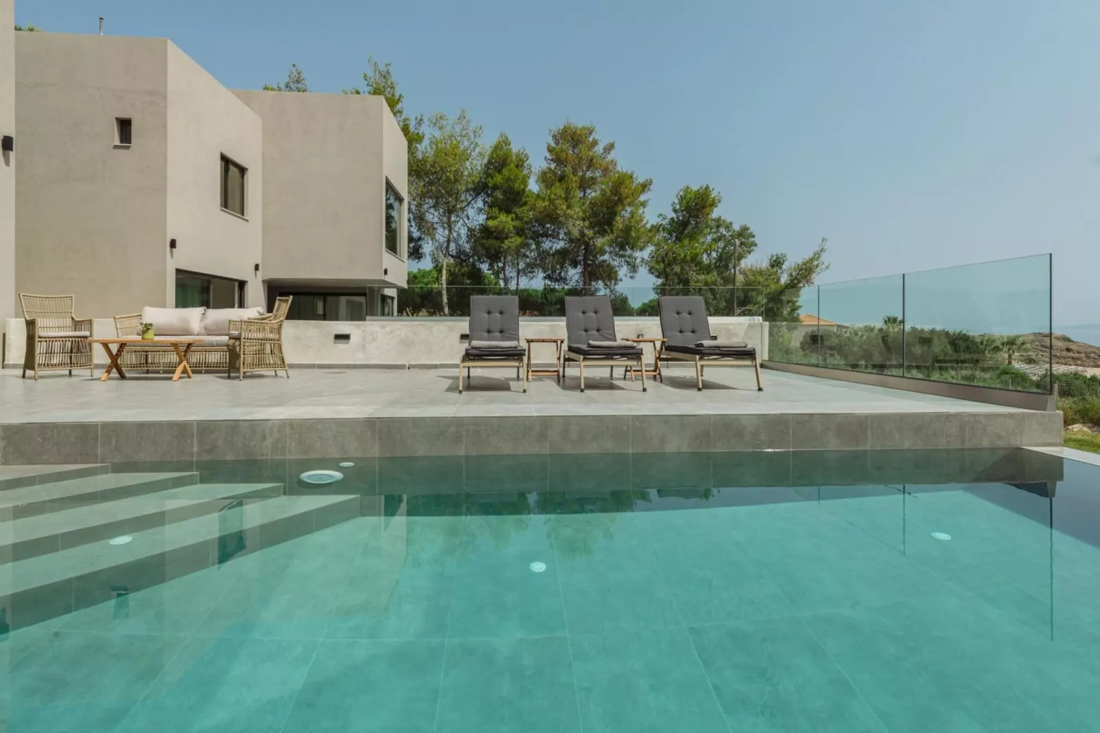 Luxury Villa Mon II Vassilikos-Exterior summer