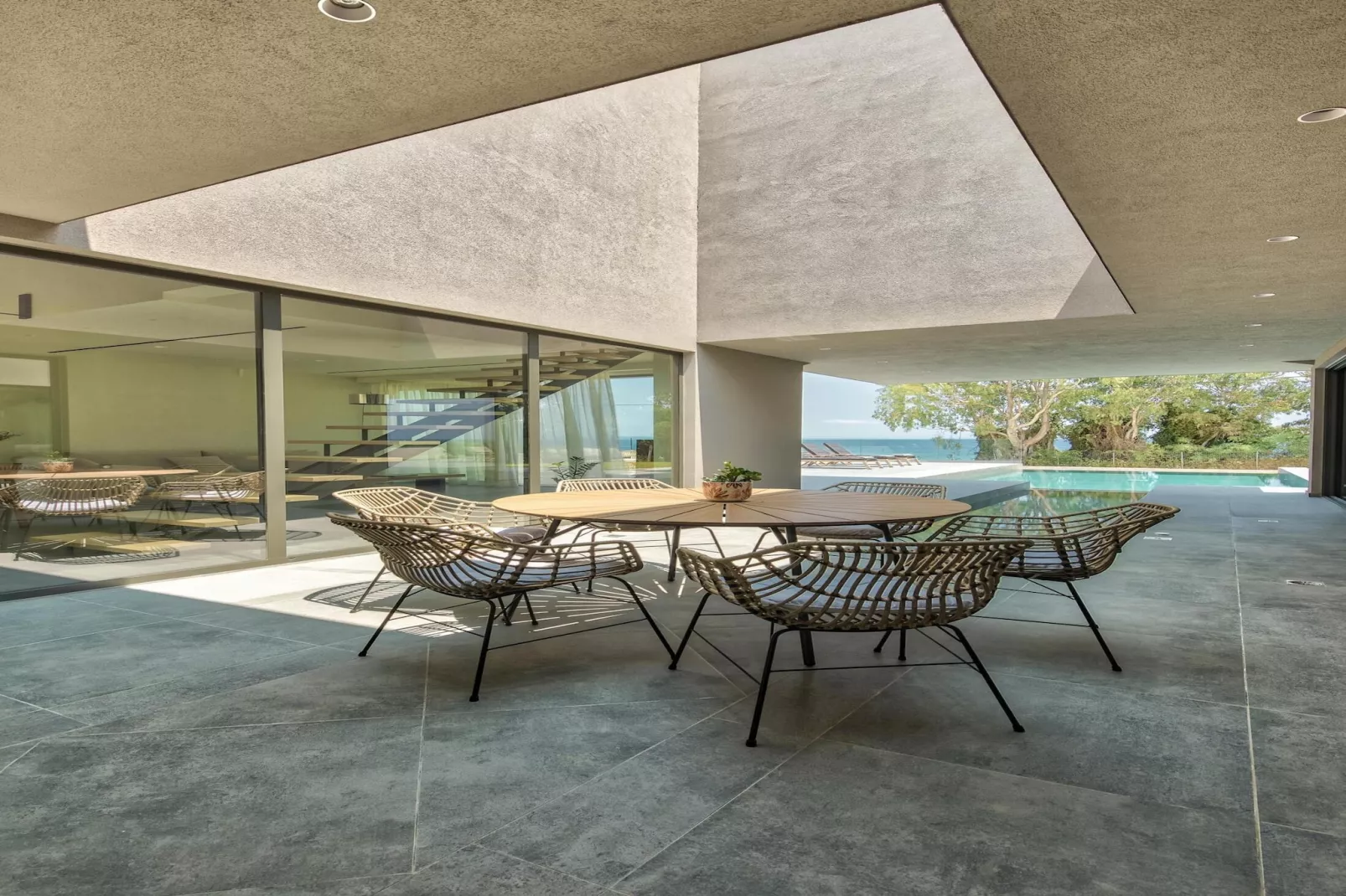 Luxury Villa Mon II Vassilikos-Terrace balcony