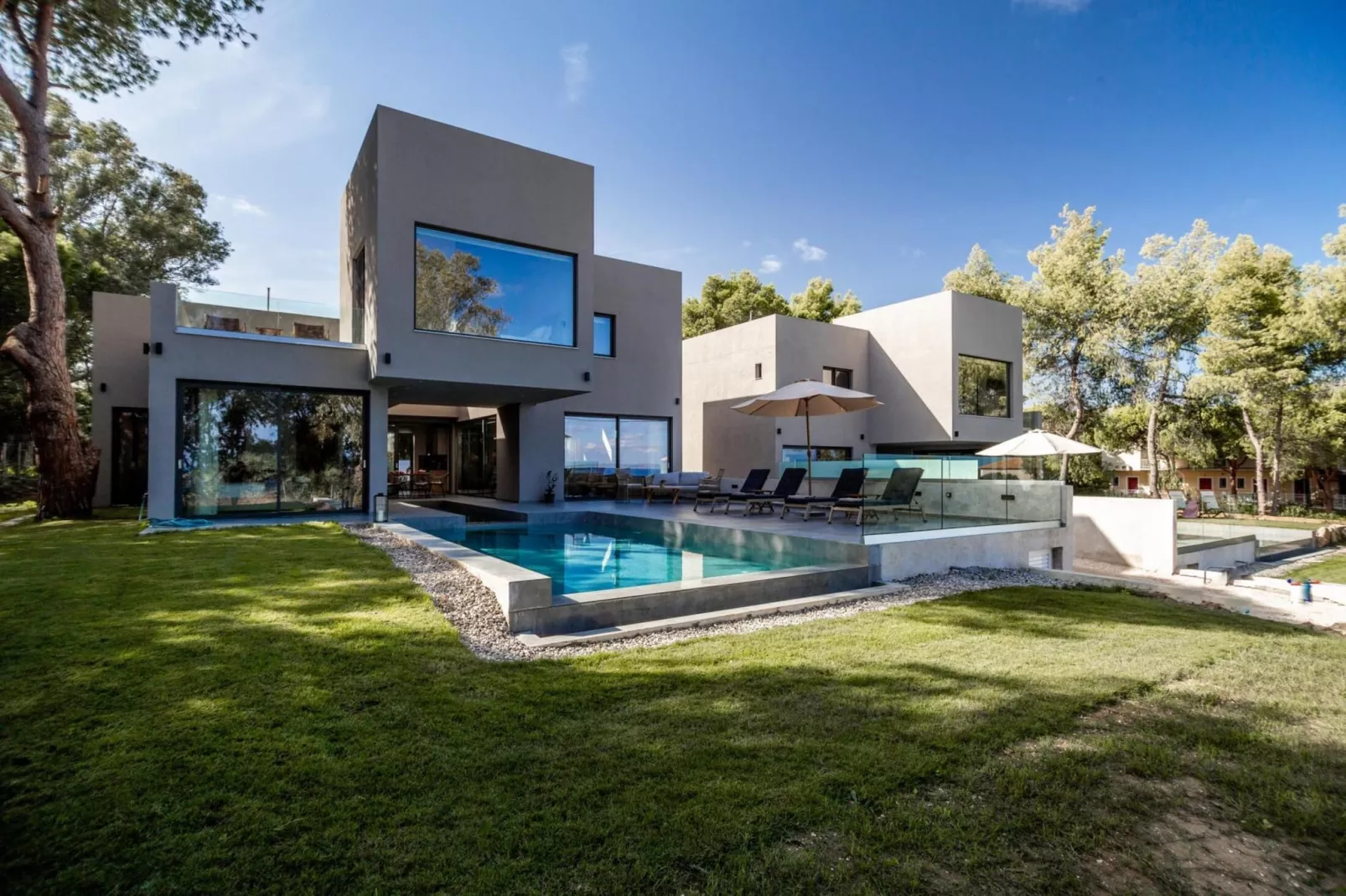 Luxury Villa Mon II Vassilikos-Exterior summer