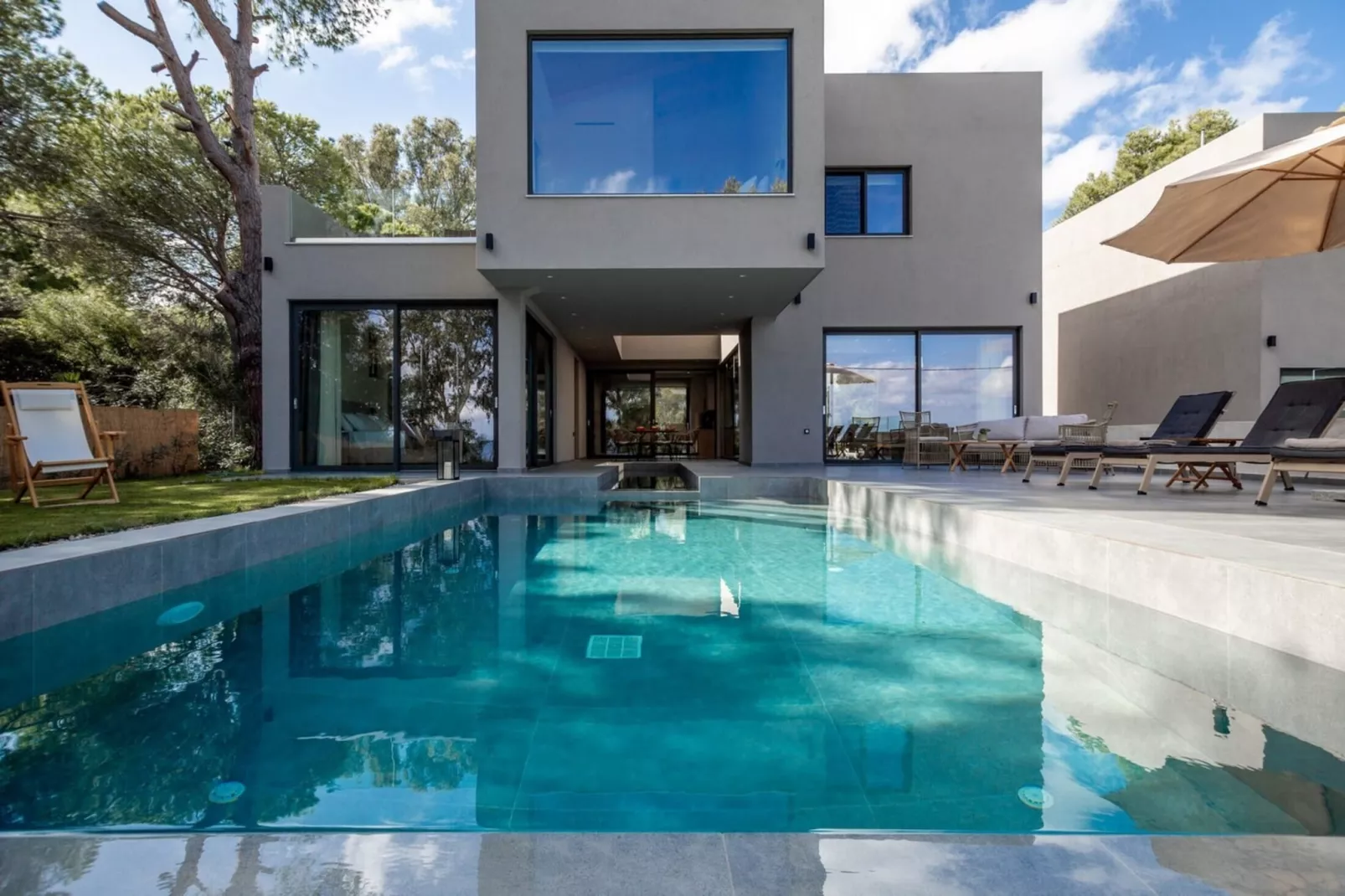 Luxury Villa Mon II Vassilikos-View summer
