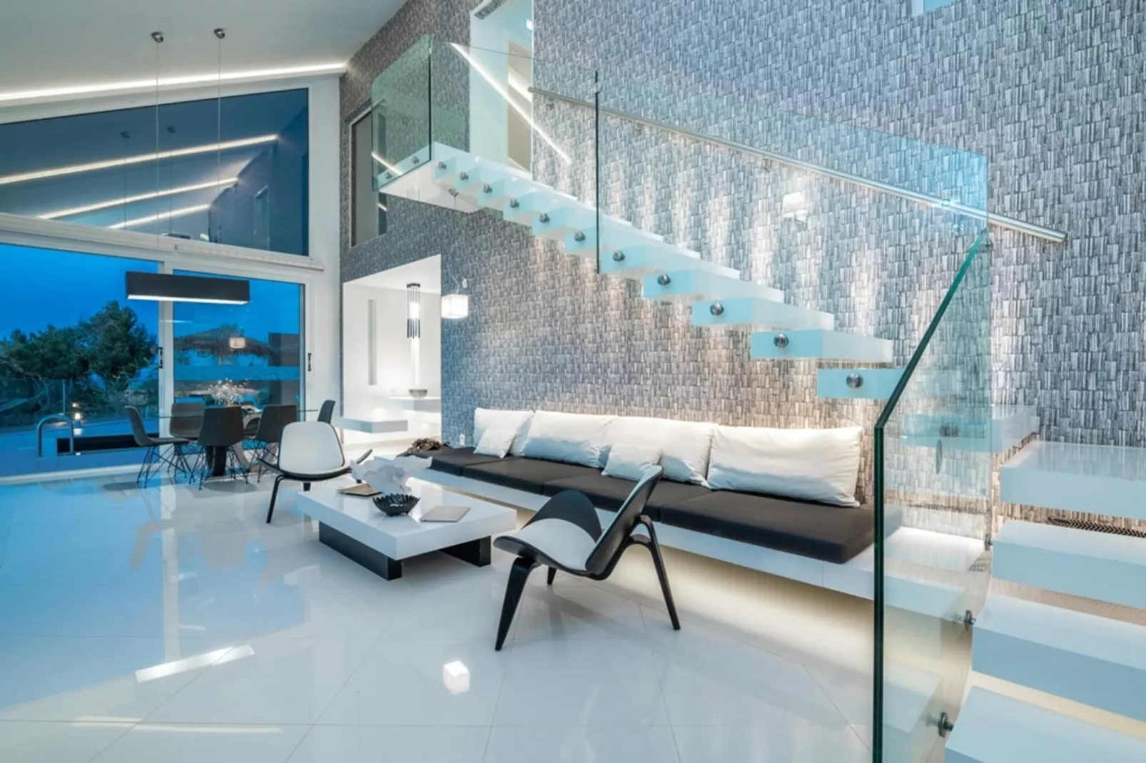 Luxury Villa Cavo Mare Meltemi with pool & jacuzzi-Living room