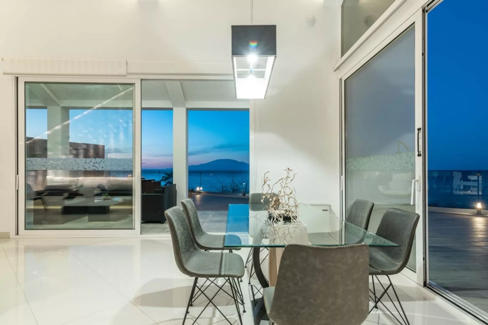 Luxury Villa Cavo Mare Meltemi with pool & jacuzzi-Dining room