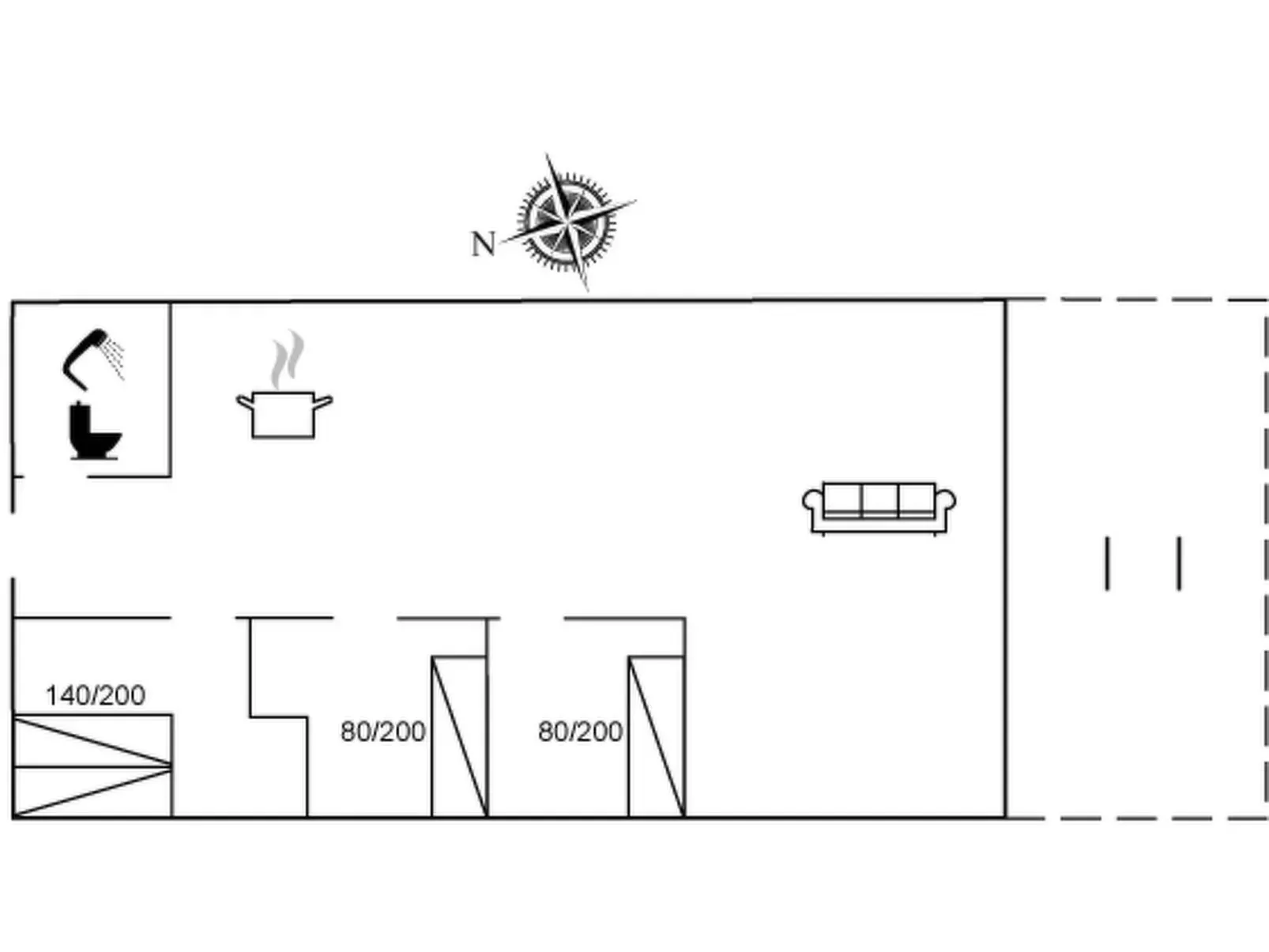 "Arlin" - 380m to the inlet-Inside
